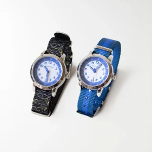 Montre bleu avec 2 bracelets interchangeables