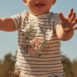 Tee Shirt Manches Courtes Ecru