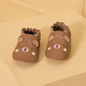 Chausson Cuir Marron