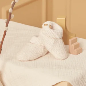 Chaussons Ecru chiné