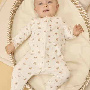 Dors-bien en velours imprimé