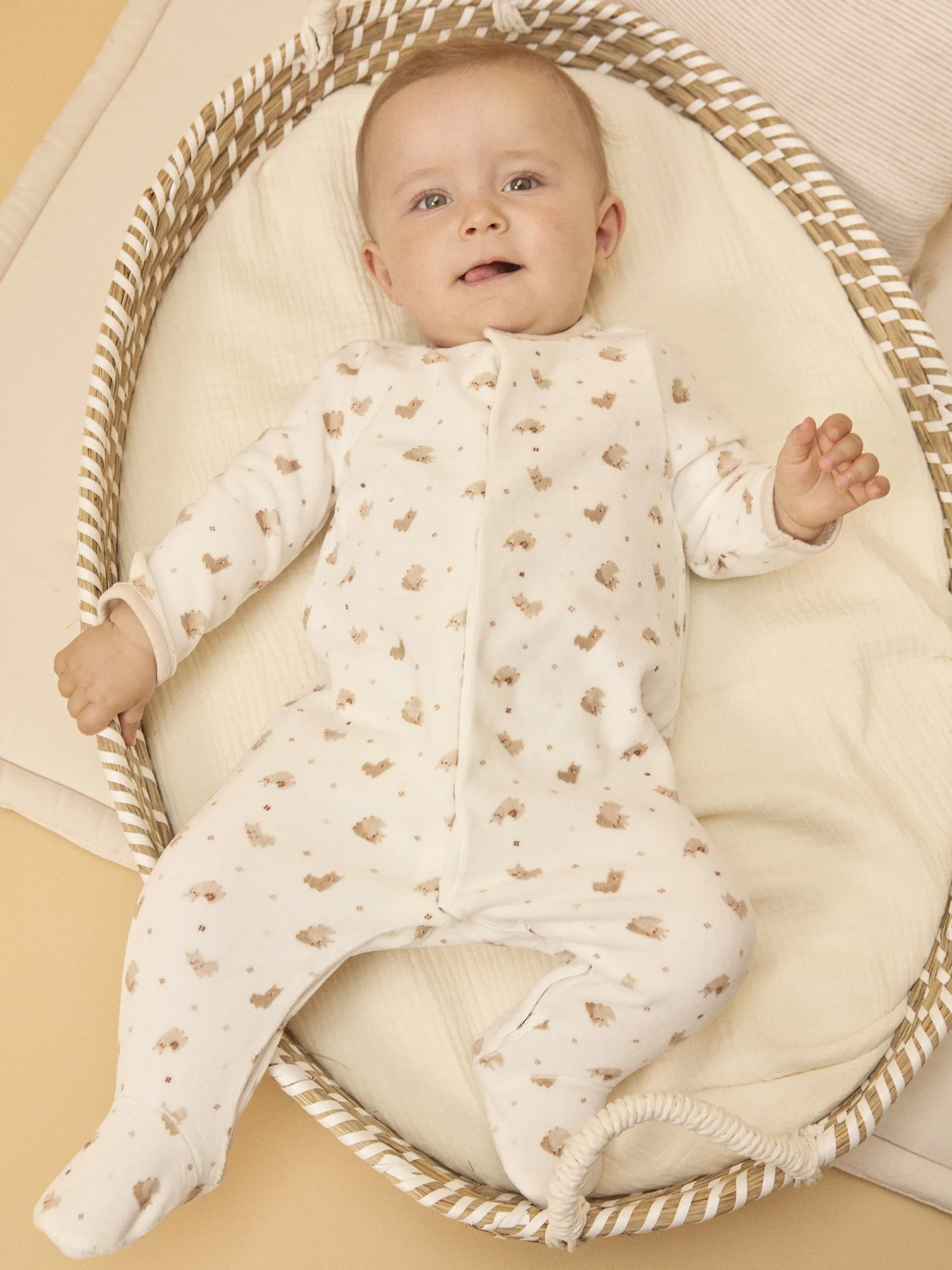 Dors-bien en velours imprimé