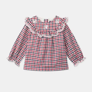 Blouse à carreaux