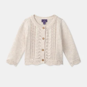 Cardigan ajouré fantaisie