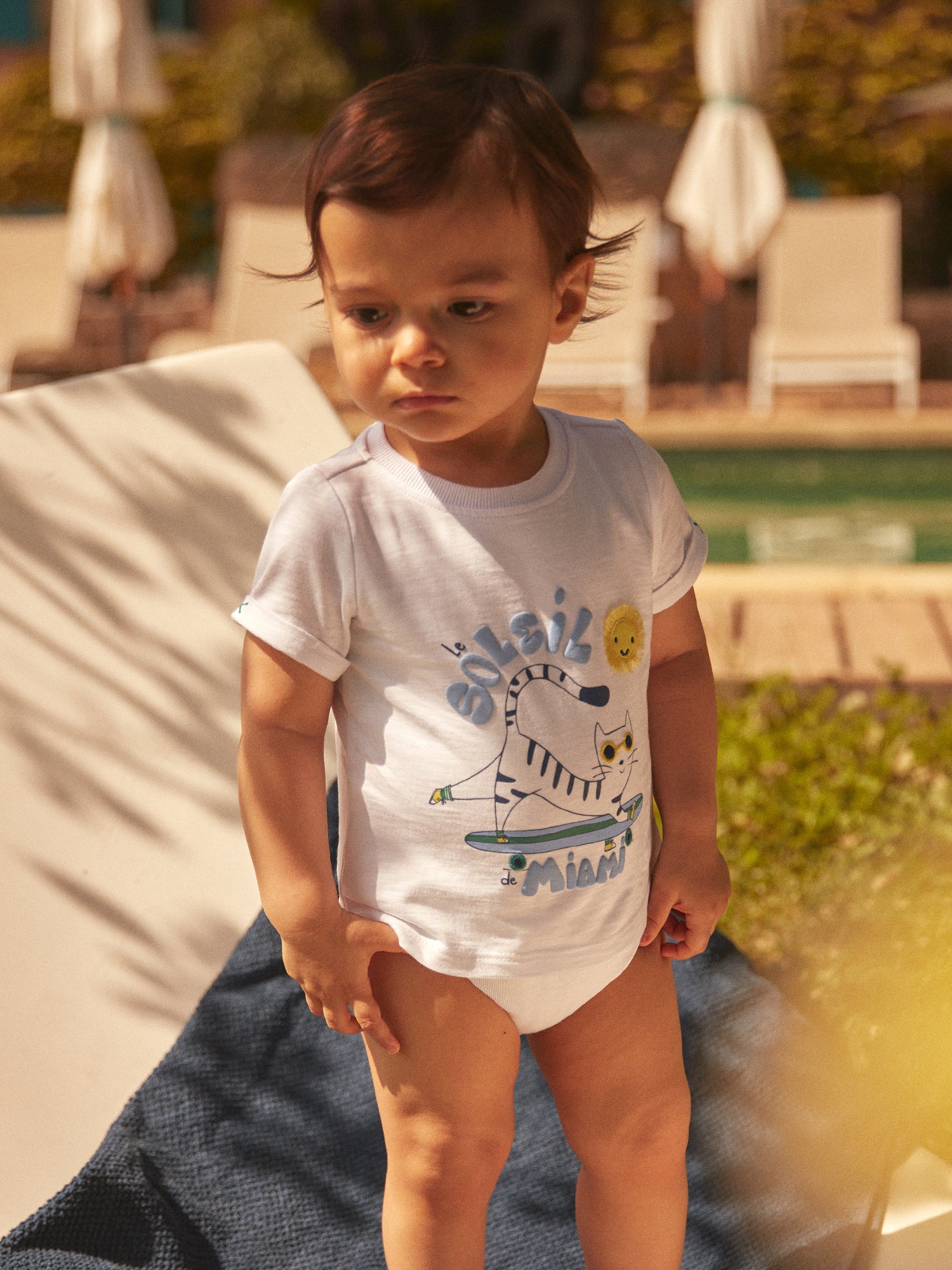 T-shirt-body blanc à manches courtes – Image 2