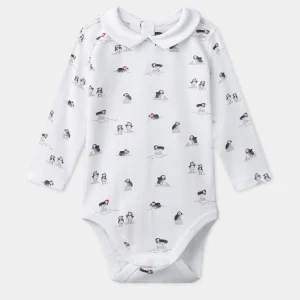 Body manches longues imprimé avec col