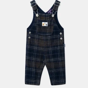 Salopette longue à carreaux