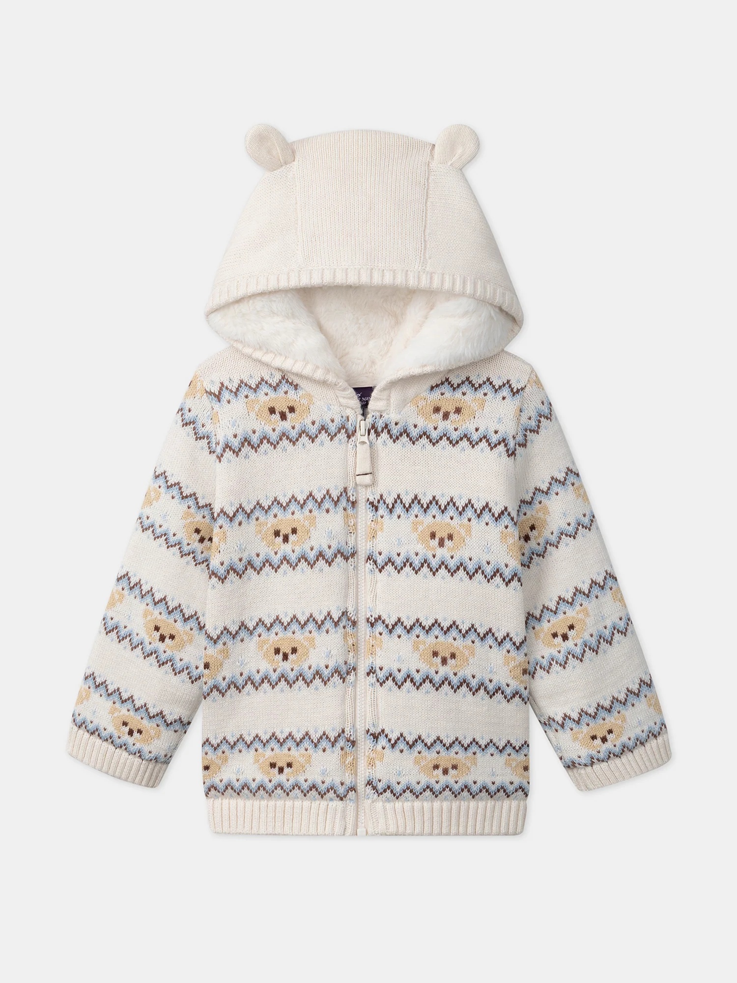 Gilet à capuche jacquard animaux – Image 2