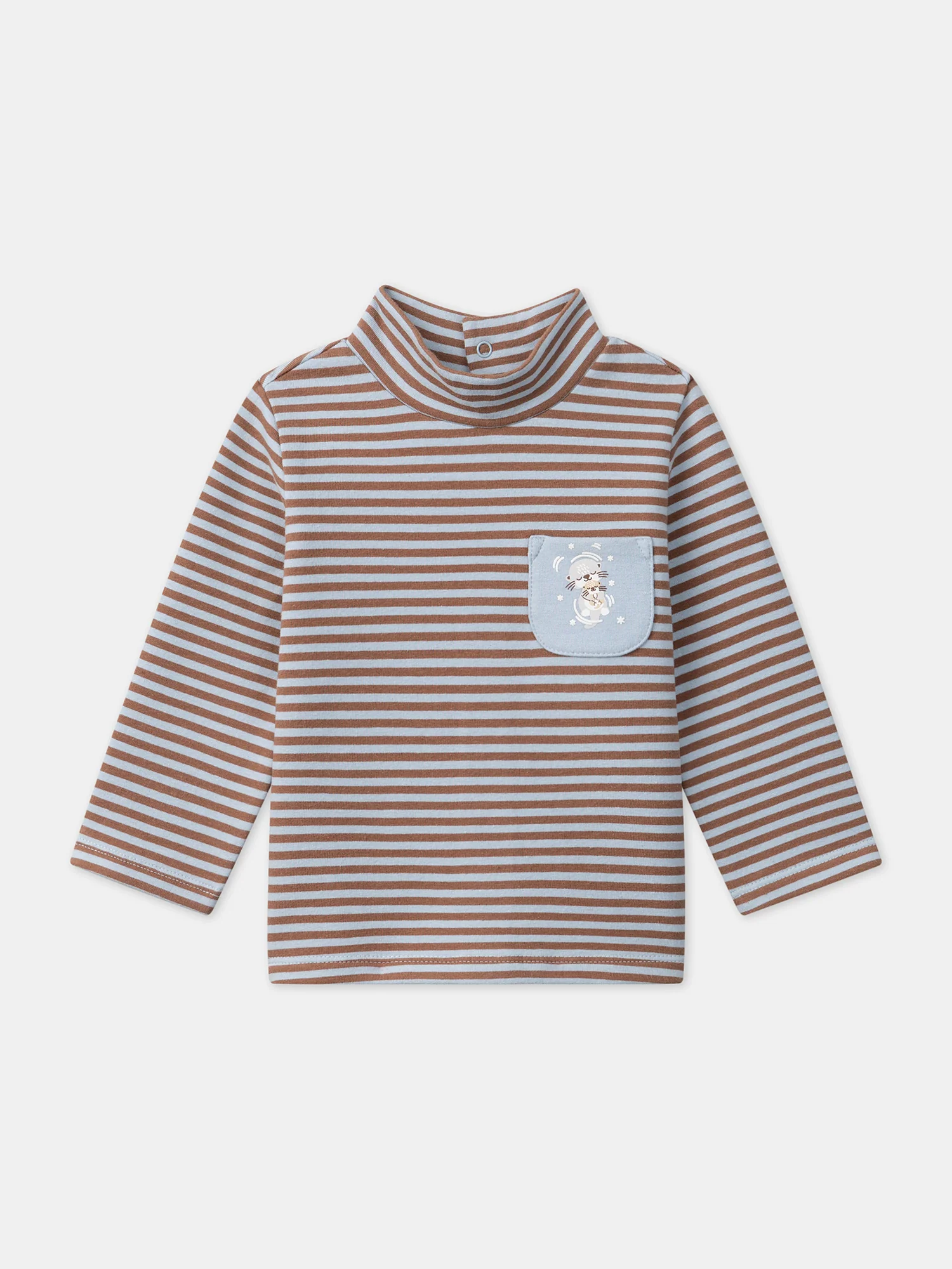 Tshirt manches longues à col montant – Image 2