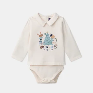 Body tshirt manches longues à col