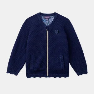 Gilet en maille bleu