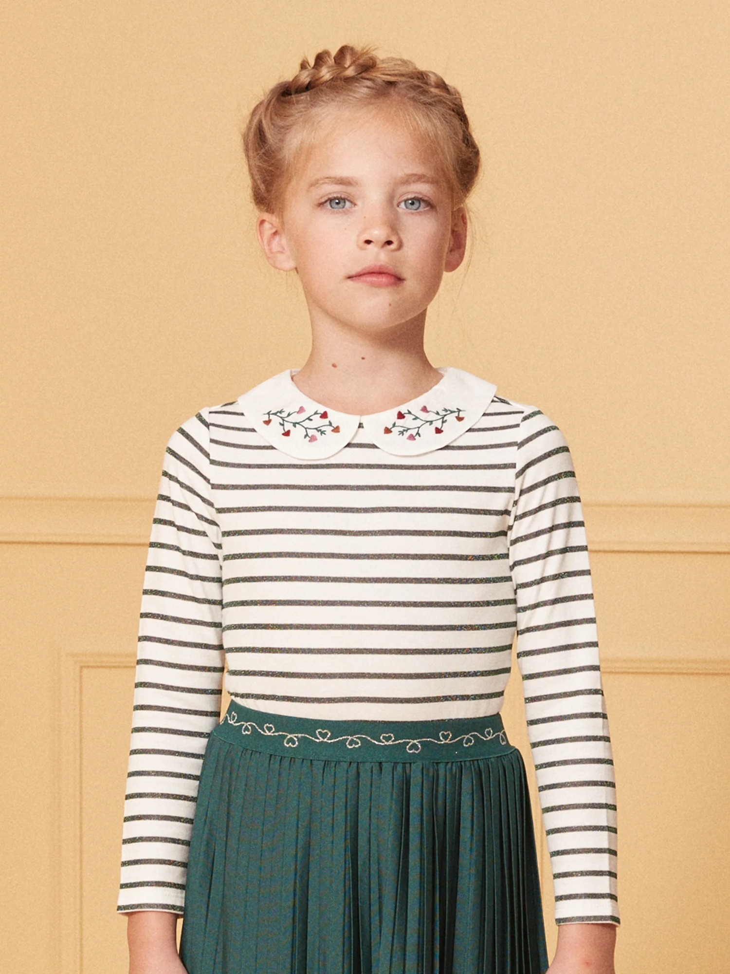 T-shirt marinière vert – Image 2