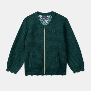 Gilet en maille vert
