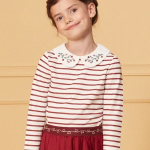 T-shirt  marinière rouge