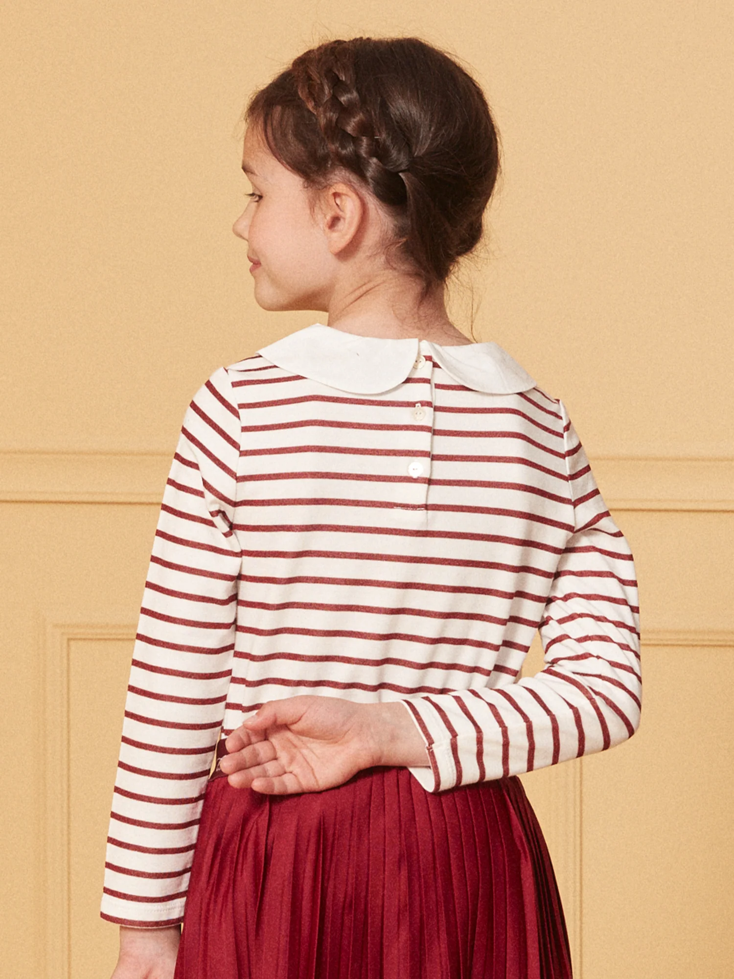 T-shirt marinière rouge – Image 3