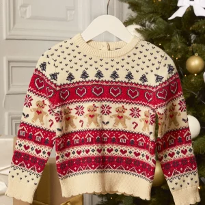 Pull de noël en jacquard
