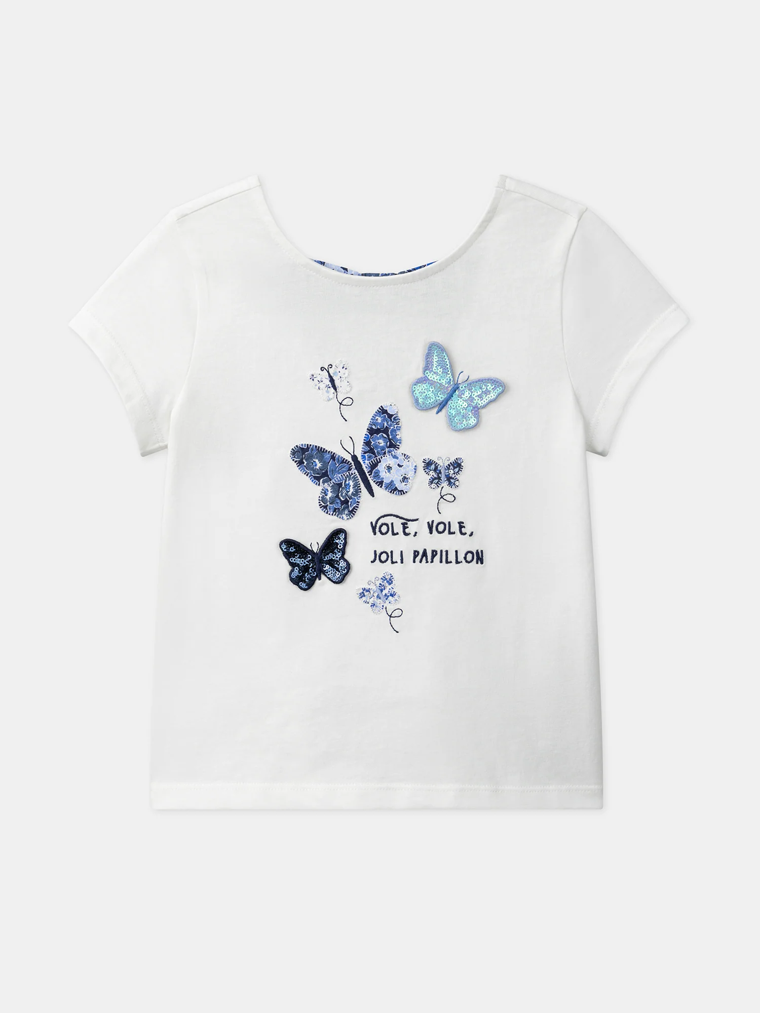 T-shirt écru à motifs papillons – Image 6