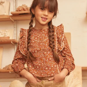 Chemisier à motifs fleurs