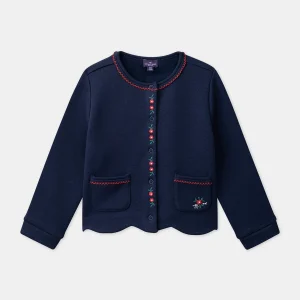 Gilet à broderies fleurs