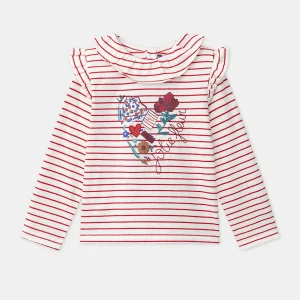 T-shirt marinière à volants