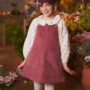 Robe salopette en velours