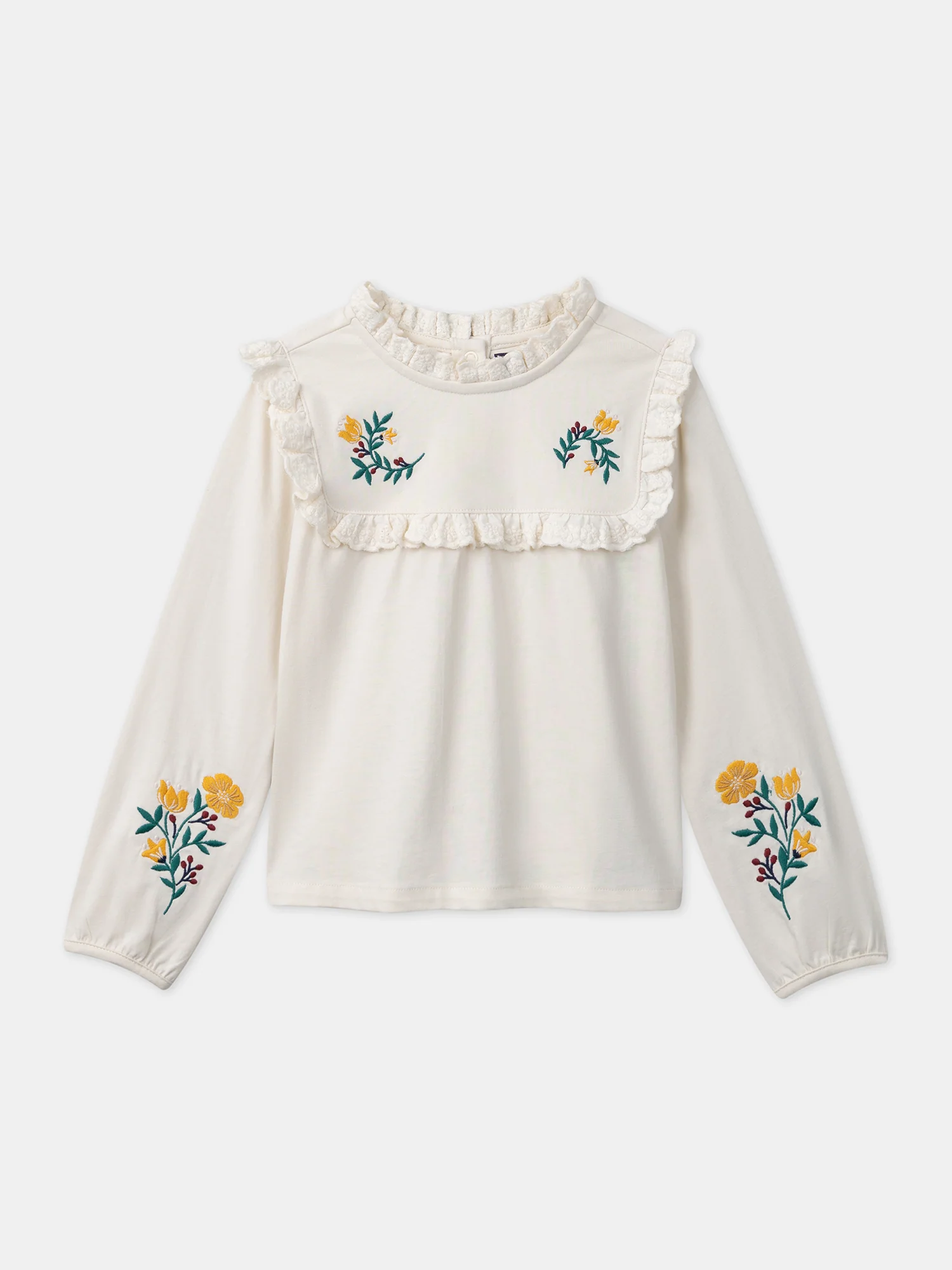 Blouse en jersey brodée