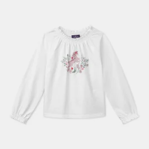 T-shirt licorne et fleurs