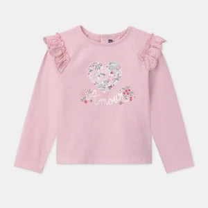 Tee Shirt Manches Longues Rose