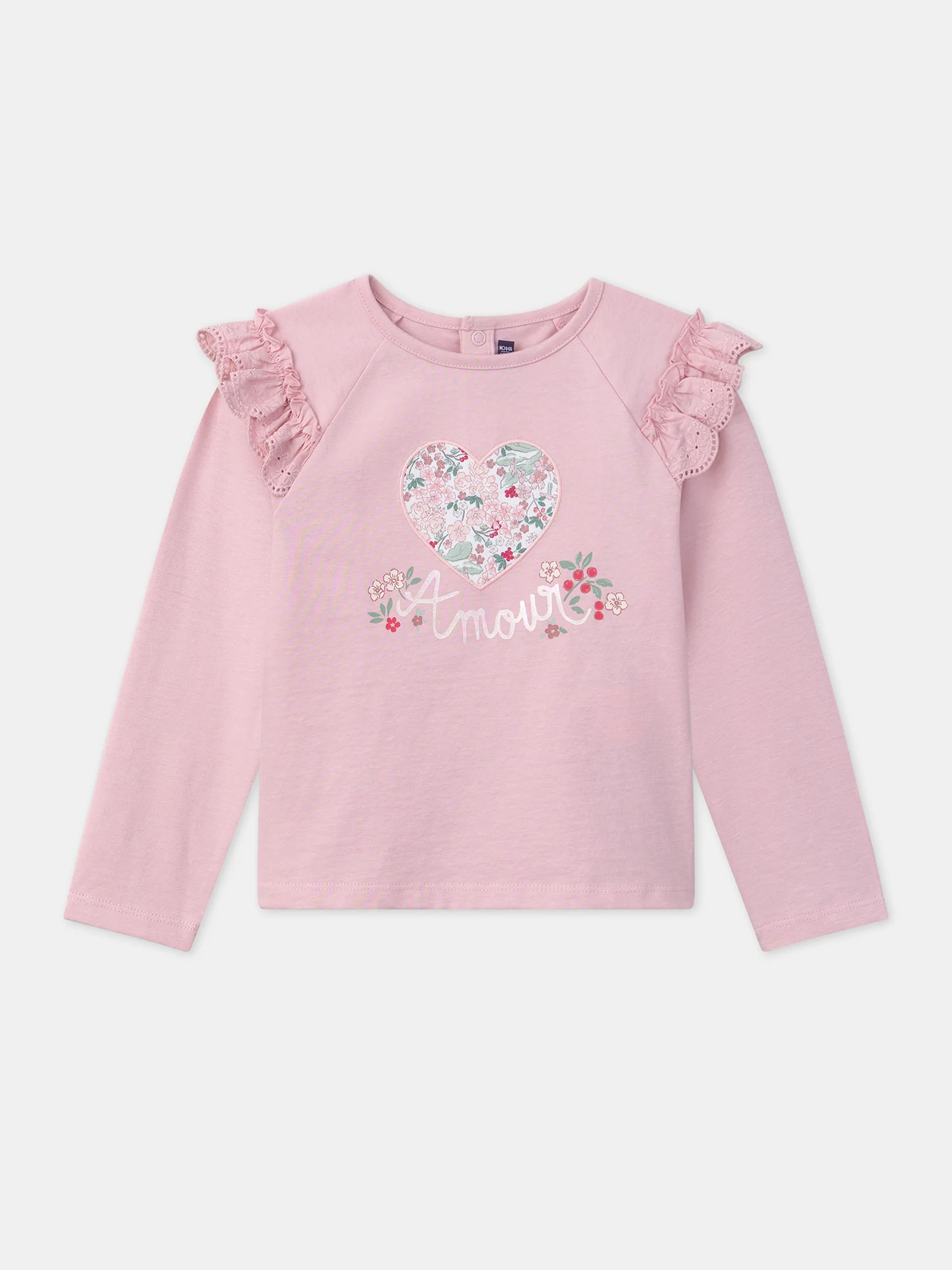 Tee Shirt Manches Longues Rose – Image 2