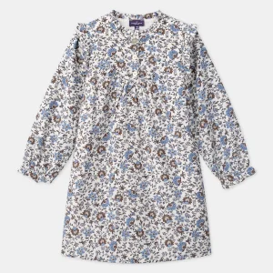 Robe fleurie en velours