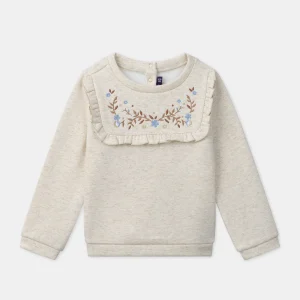 Sweat chiné doublé polaire