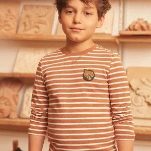 Tee Shirt Manches Longues Marron