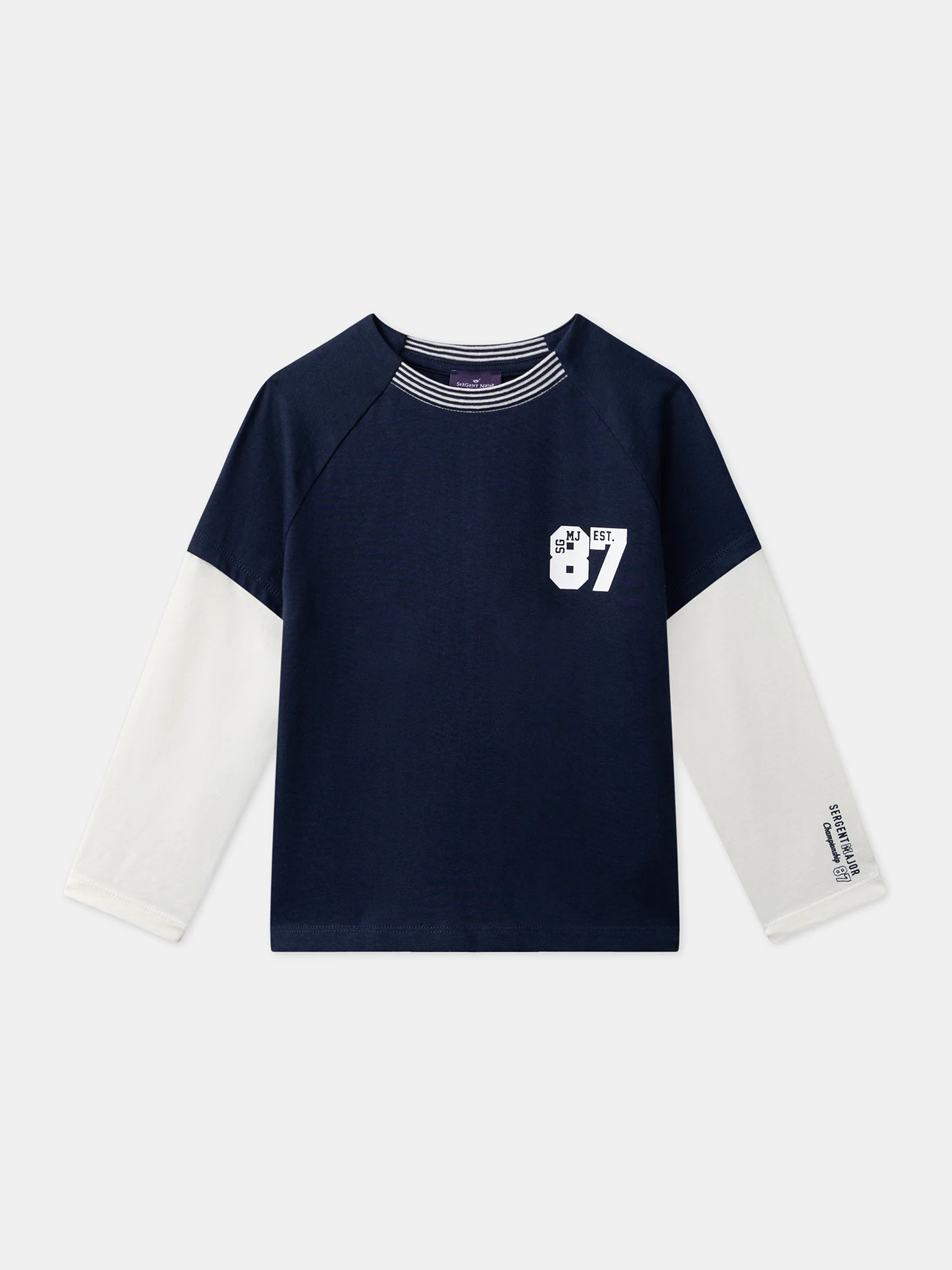 T-Shirt à manches longues en jersey Bleu – Image 2