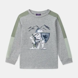 T-shirt Gris Chevalier