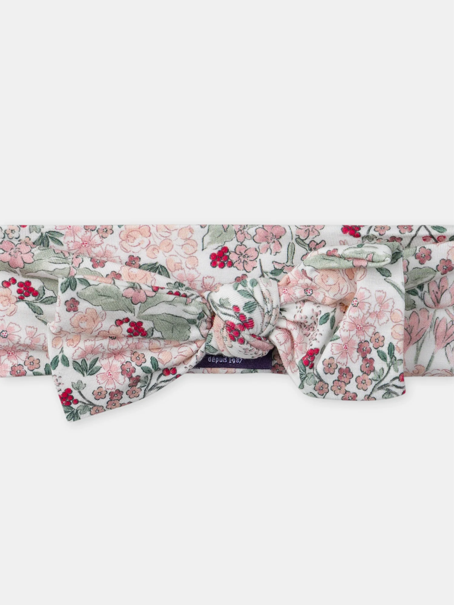 Bandeau nœud imprimé fleurs – Image 6
