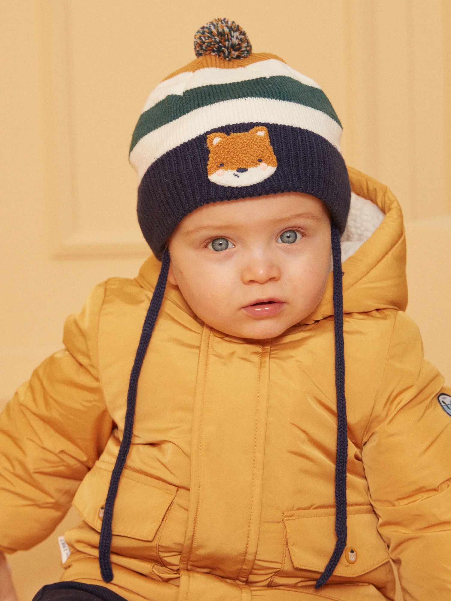 Bonnet rayé renard – Image 3