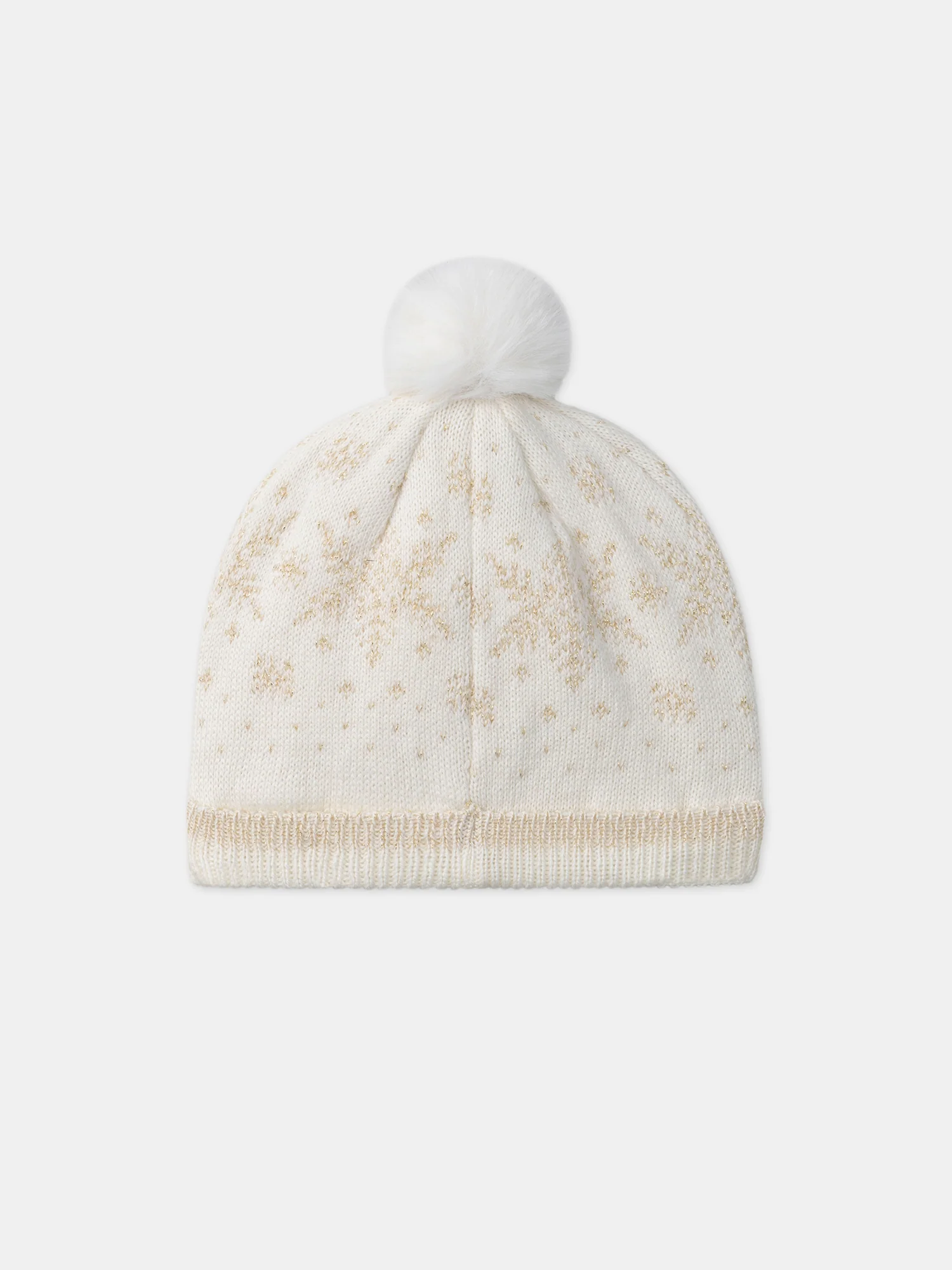 Bonnet maille avec pompom – Image 5