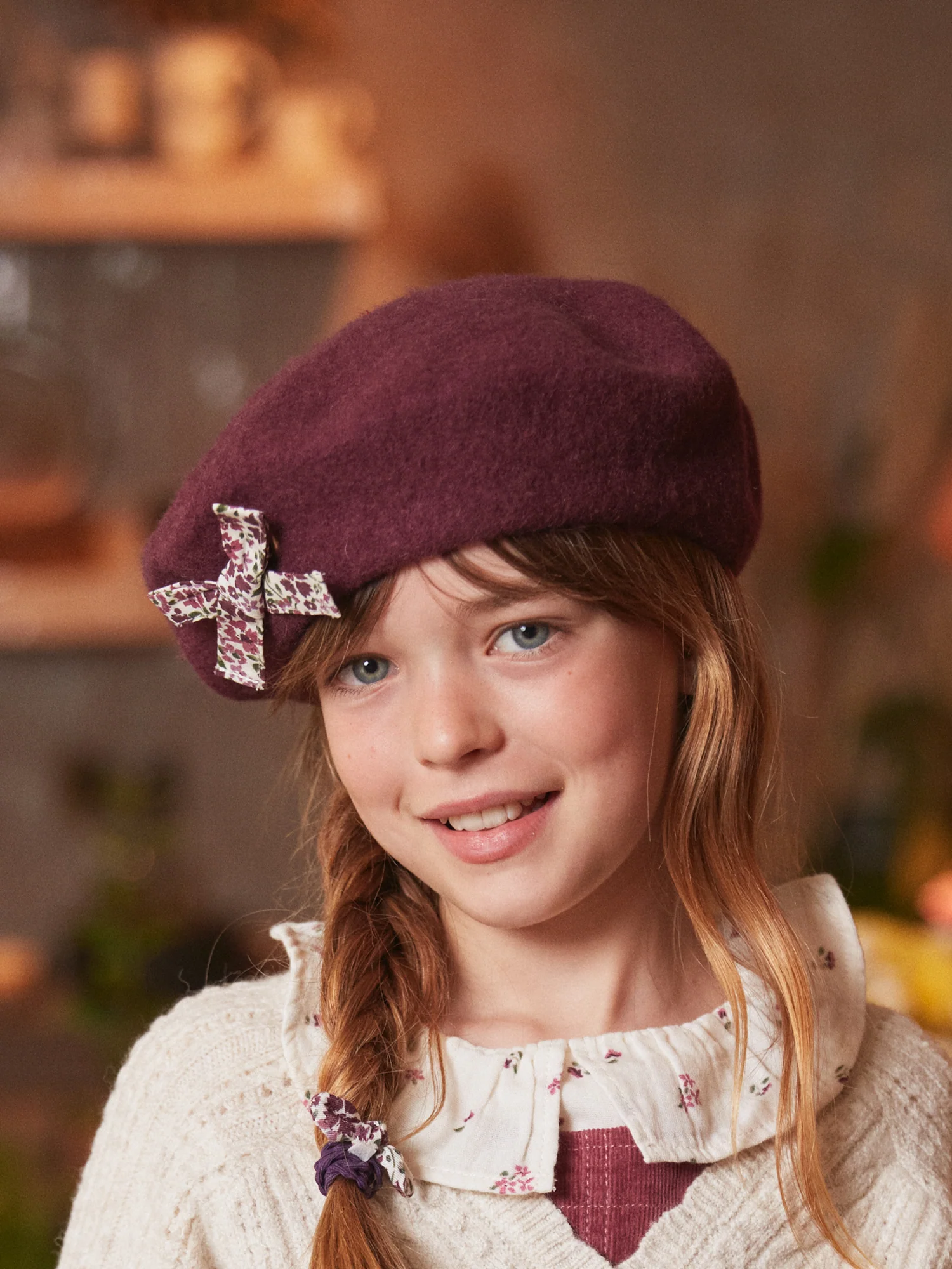 Béret avec noeud imprimé – Image 3