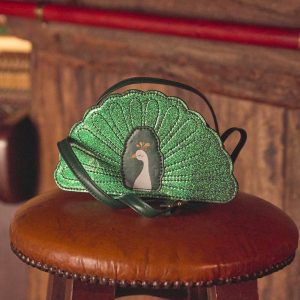 Sac bandoulière paon