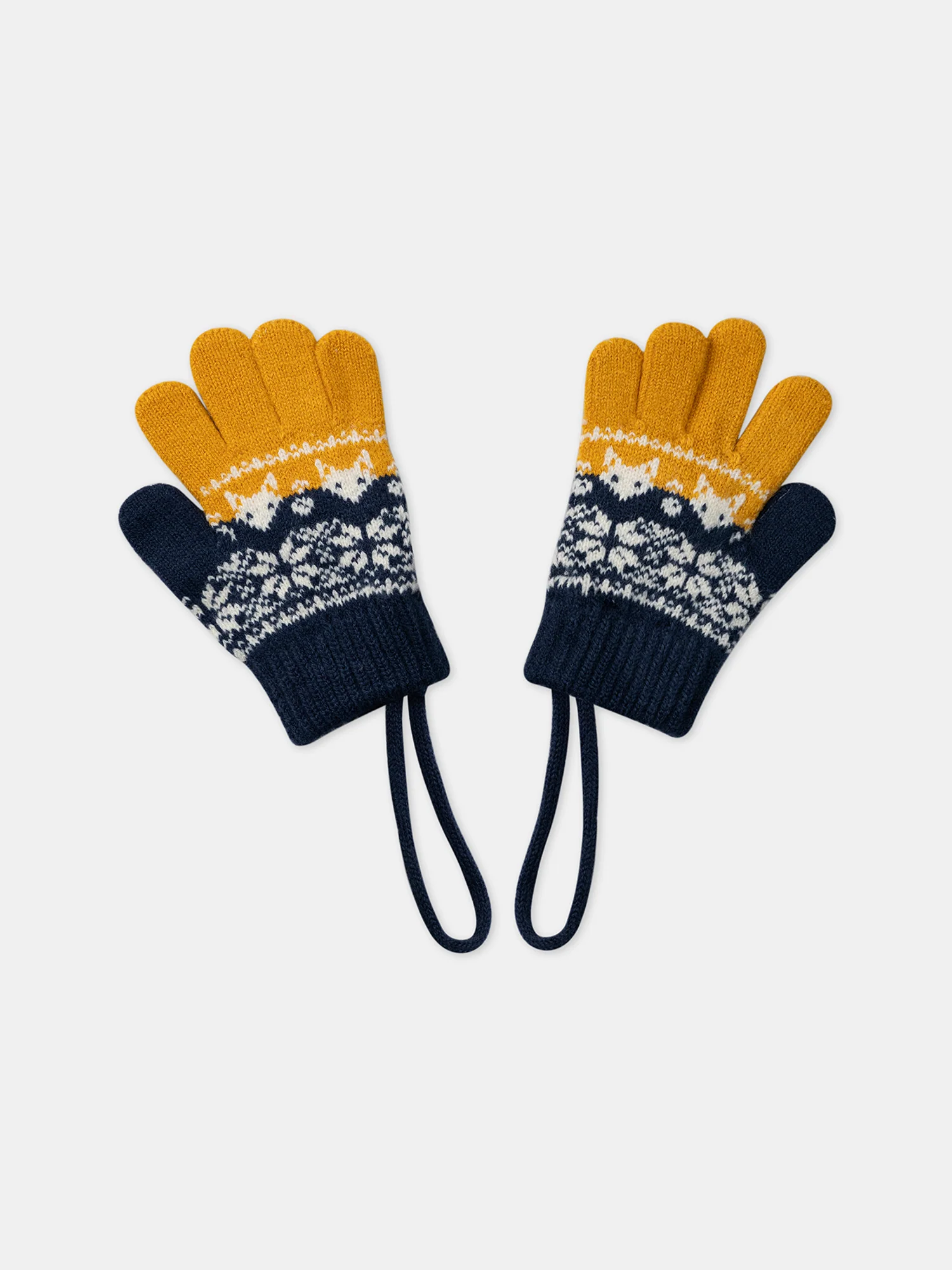 Gants jacquard tricolore – Image 4