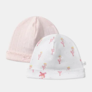 Lot de 2 bonnets de naissance