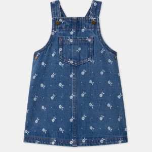 Chasuble en denim floral