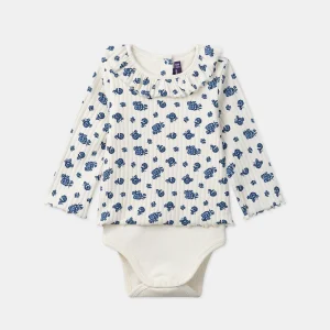 Body manches longues imprimé floral