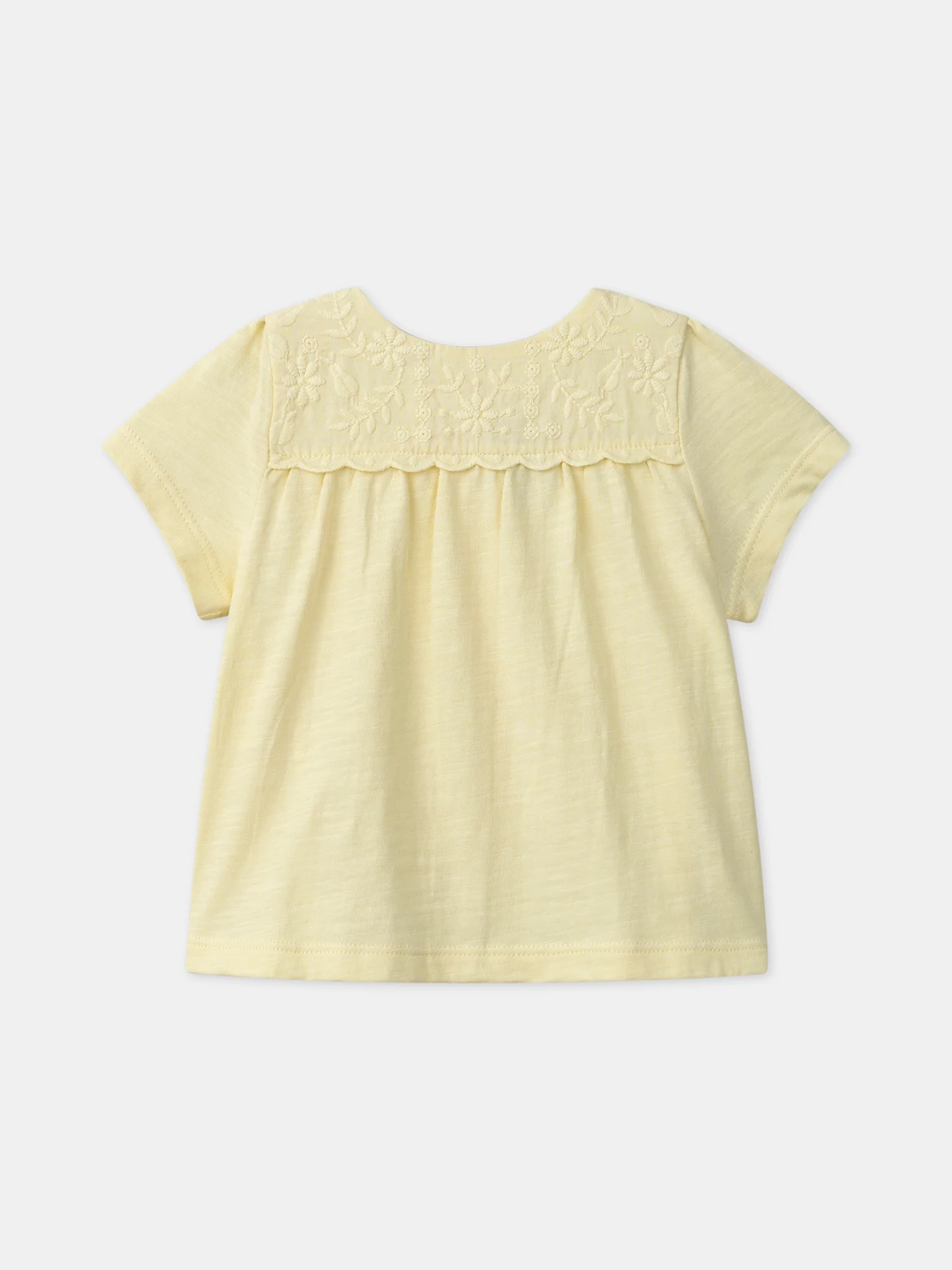 T-shirt à empiècement brodé