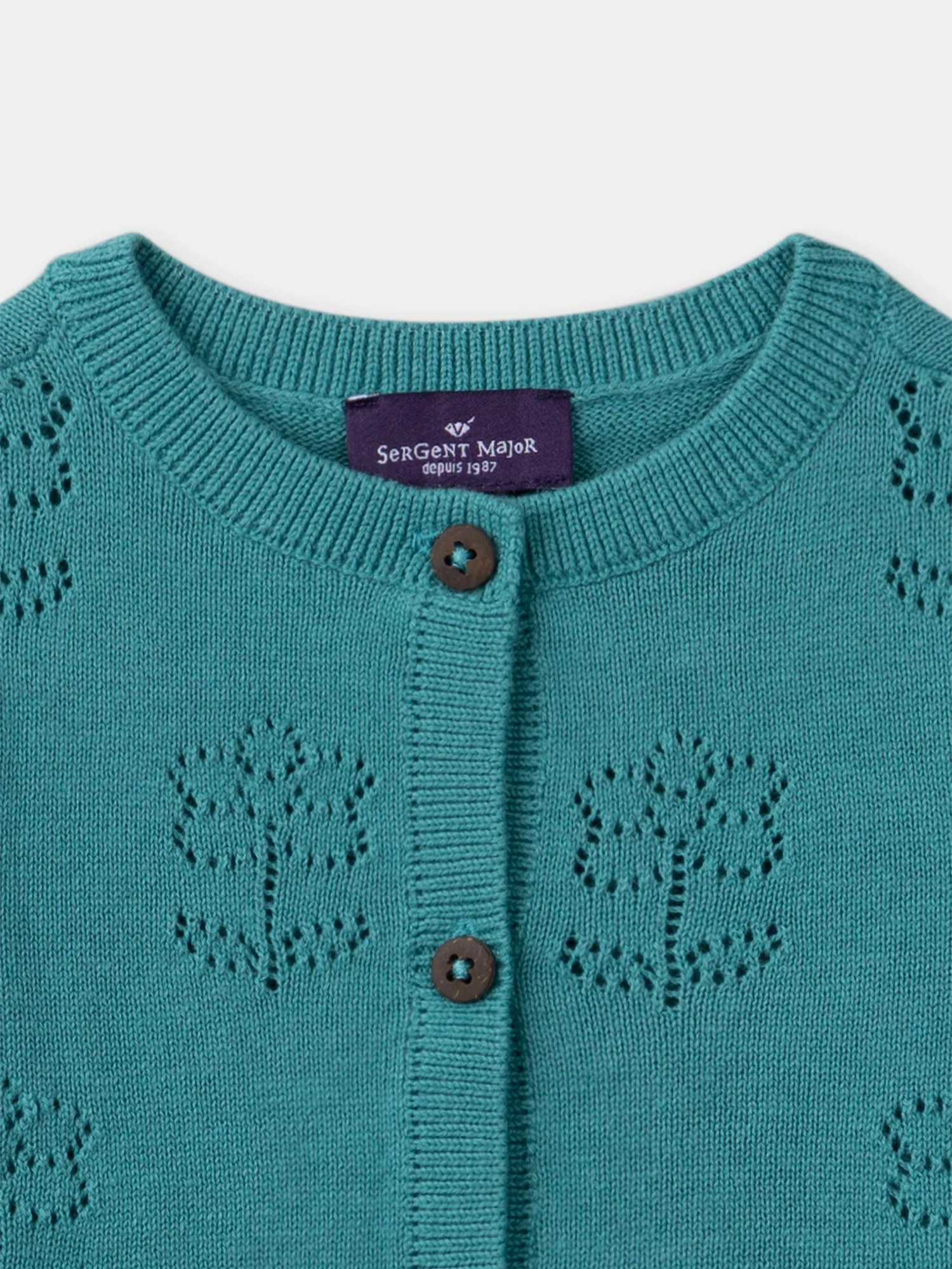 Cardigan ajouré fleurs – Image 3