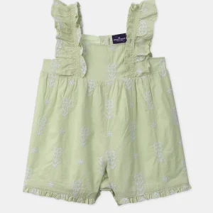 Combinaison courte brodée