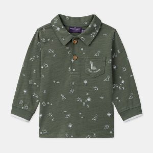 Polo dinosaures manches longues