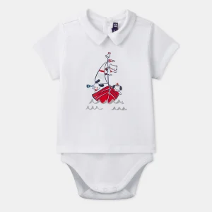 T-shirt body imprimé à col