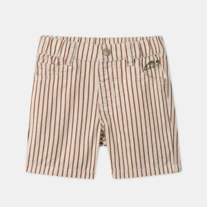 Bermuda retroussable rayé