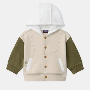 Gilet à capuche tricolore